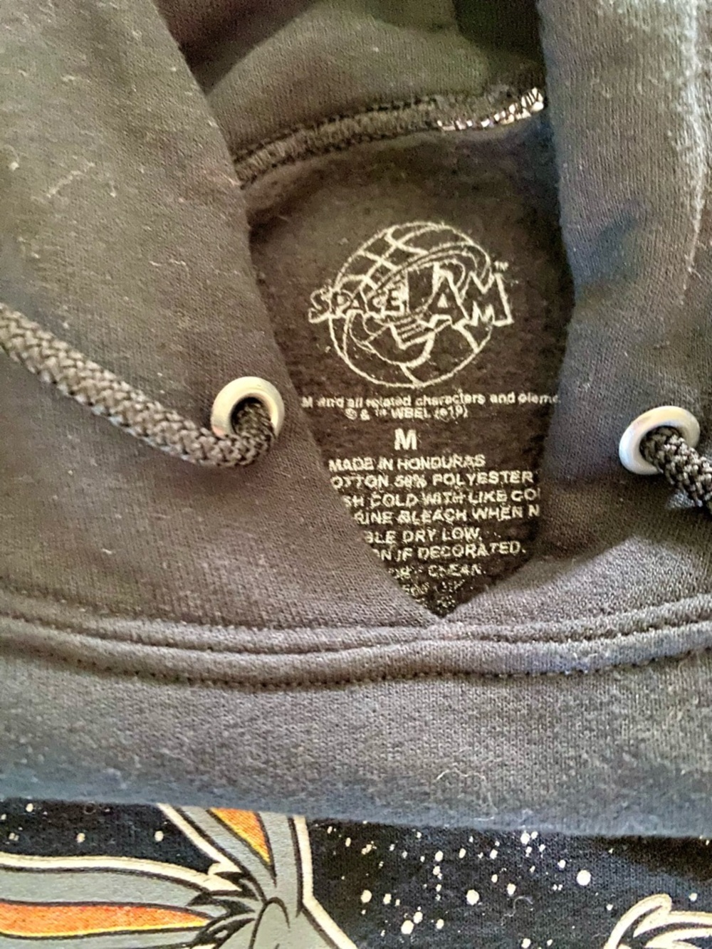 Space Jam Graphic Black Hoodie Sweatshirt - Men's - Picture 2 of 3